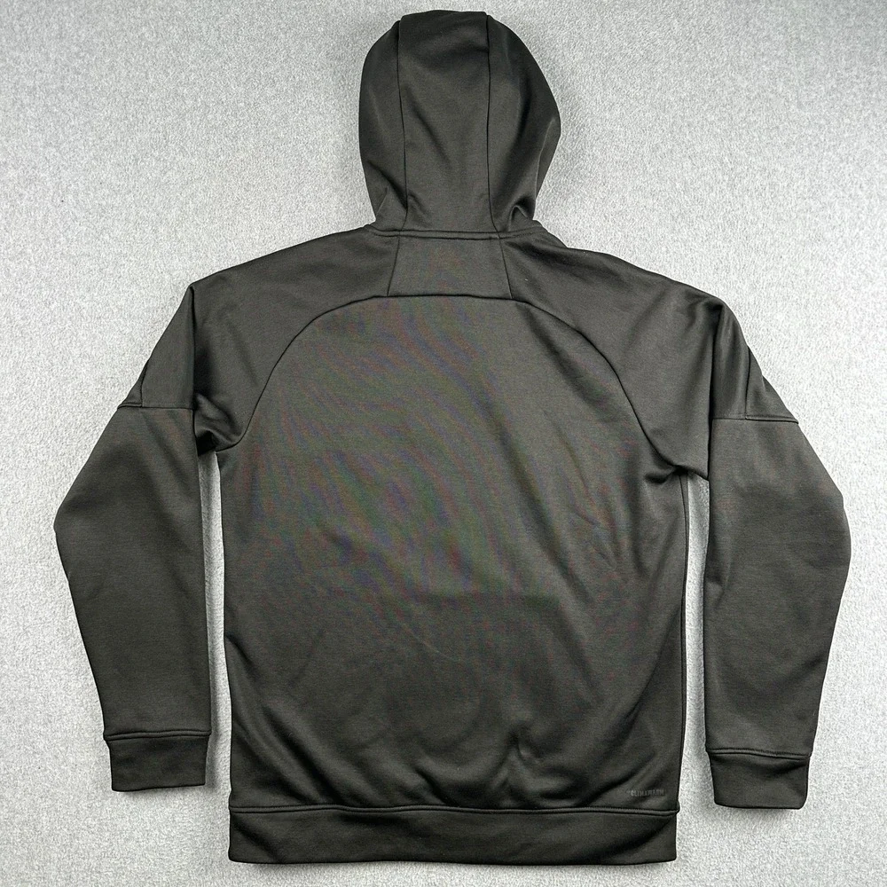 Adidas Hoodie Mens Medium‎ Black Climawarm BQ8760 Pullover Athletic Sweatshirt